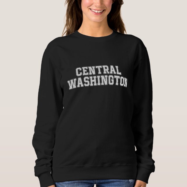 Camiseta Central Washington Vintage Retro Athletic Collegia (Frente)