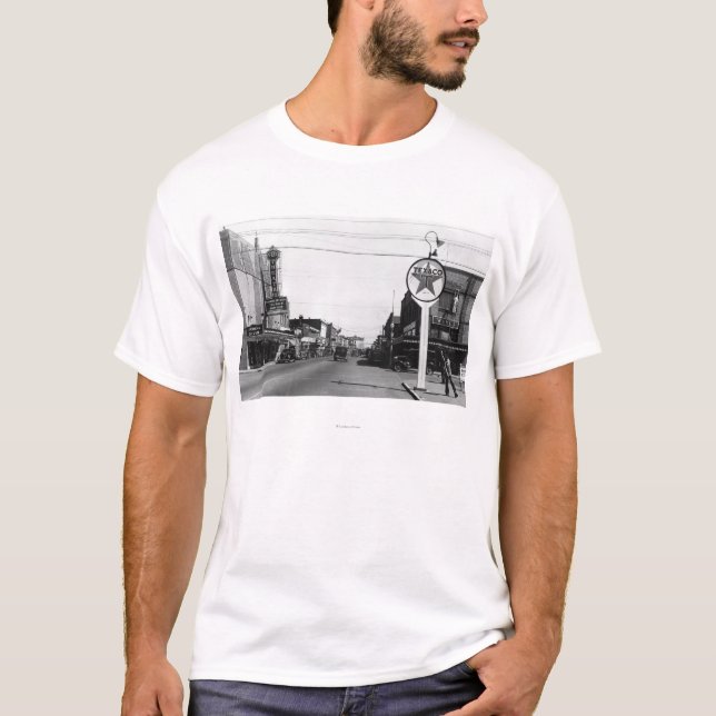 Camiseta Centralia, fotografia da opinião da cidade da cena (Frente)