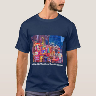 Camiseta Centro da Broadway Street Nashville Tennessee