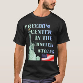 Camiseta Centro de Liberdade nos Estados Unidos Patriótico 