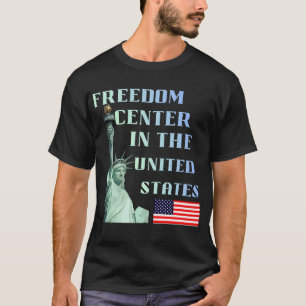 Camiseta Centro de Liberdade nos Estados Unidos Patriótico 