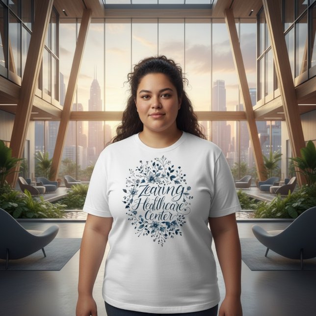 Camiseta Centro de Saúde Zearing Flor (Criador carregado)