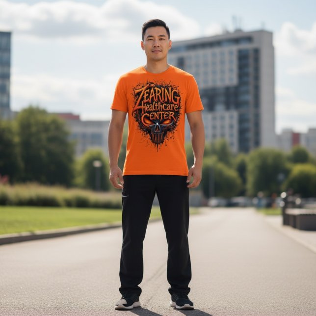 Camiseta Centro de Saúde Zearing no Halloween (Criador carregado)