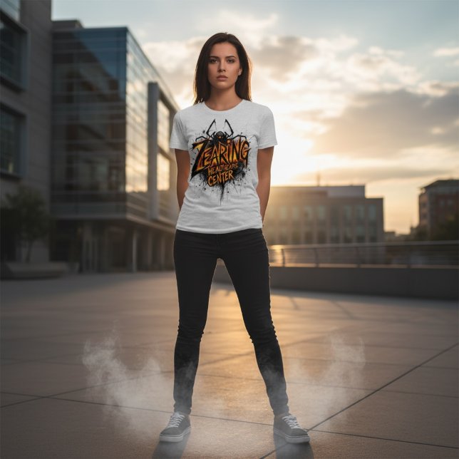 Camiseta Centro de Saúde Zearing no Halloween (Criador carregado)
