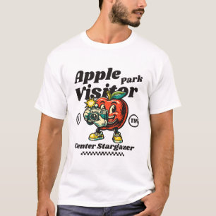 Camiseta centro de visitantes do Apple Park olhando para as