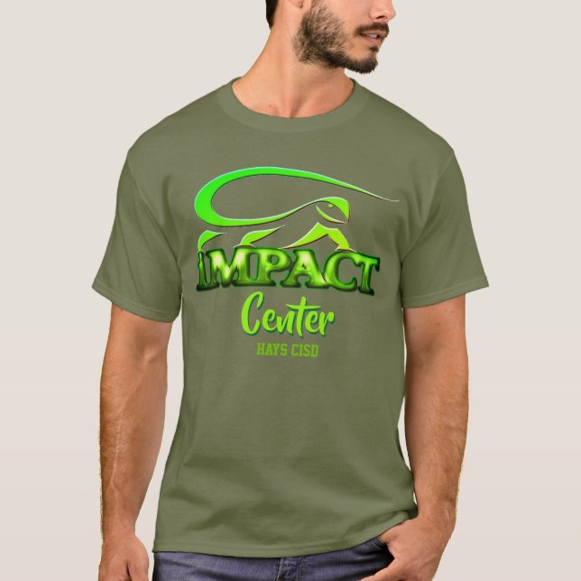 Camiseta Centro do impacto - design da iguana (Frente)
