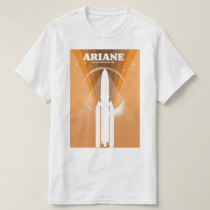 Camiseta centro espacial de guiana arte espacial ariane