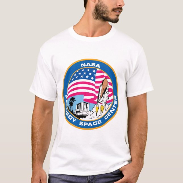 Camiseta Centro Espacial Kennedy da NASA (Frente)