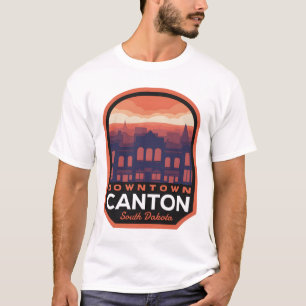 Camiseta Centro Histórico de Dakota do Sul de Cantão