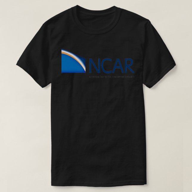 Camiseta Centro Nacional de Logotipo de Pesquisa Atmosféric (Frente do Design)