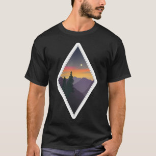 Camiseta Centro-Oeste de Moonrise Geométrica Ativa
