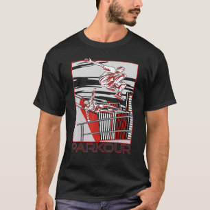 Camiseta Centro Parkour City Frestyle Jumping em execução