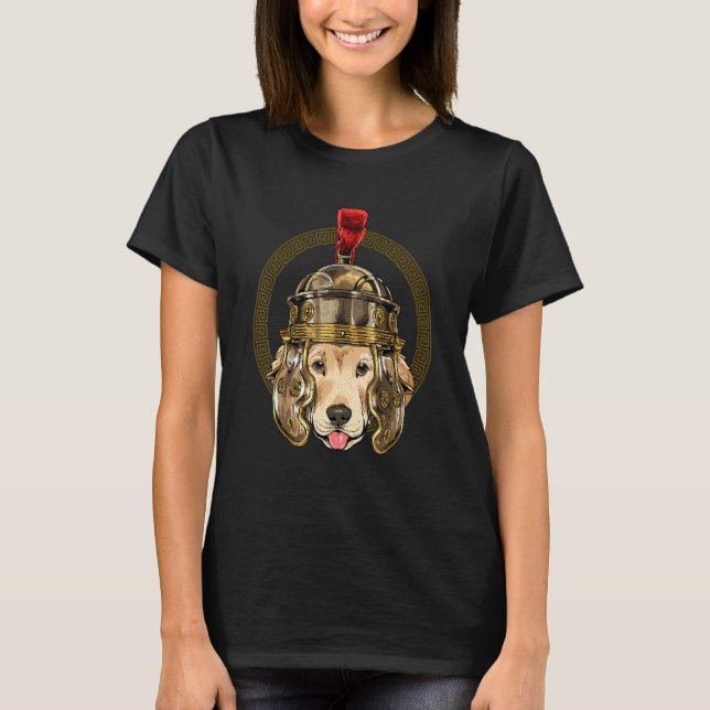 Camiseta Centurion Labrador Retriever Roma Romana Em (Frente)