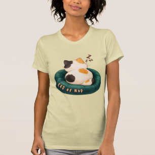 Camiseta "CEO da Soneca" Gato Dormindo no Sofá