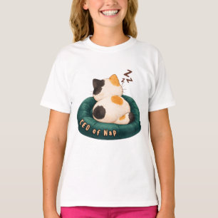 Camiseta "CEO de Cochilo" Gato Dormindo no Sofá