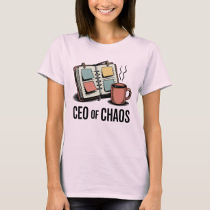 Camiseta CEO do Caos Citação Divertida da Vida de Mãe