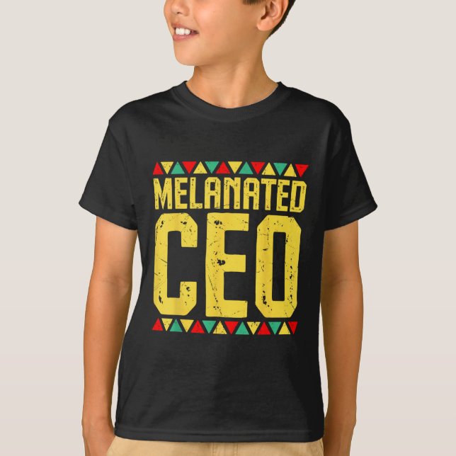 Camiseta Ceo Empreendedor Africano Negro Melanizado M (Frente)