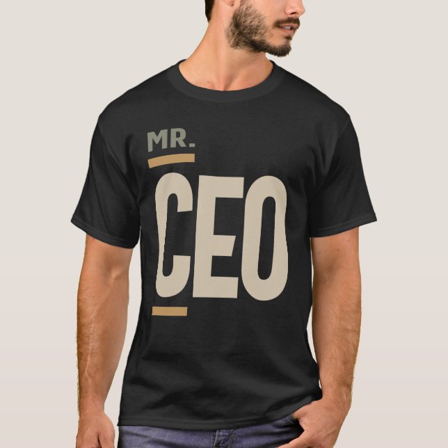 Camiseta CEO Gift Funny Job Profissão - Ocupação (Frente)