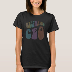 Camiseta CEO MELANATADO Retro Dono de Negócios Negros Milio