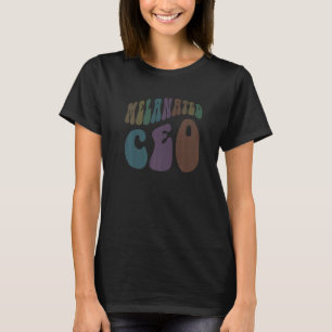 Camiseta CEO MELANATADO Retro Dono de Negócios Negros Milio