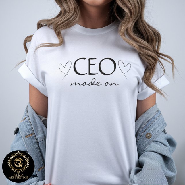 Camiseta CEO Mode On Neutral Graphic Bella  (Criador carregado)