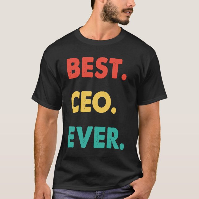 Camiseta CEO Retro Best CEO Ever (Frente)