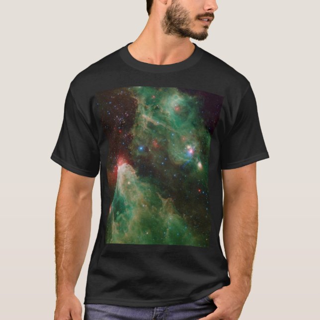 Camiseta Cepheus B e C Nebulosa Verde (Frente)