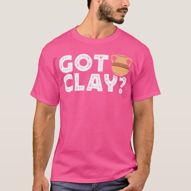 Camiseta Cerâmica Cerâmica De Arte De Clay Com Amor Com Pot (Frente)