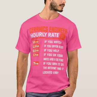 Camiseta Cerâmica de Engenharia de Cerâmica de Tarifa Horár