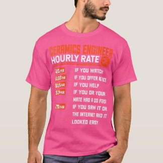 Camiseta Cerâmica de Engenharia de Cerâmica de Taxa Horária