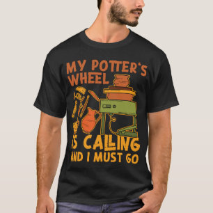Camiseta Cerâmica de Potéria A Roda da Minha Potter Está Li