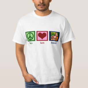 Camiseta Cerâmica do amor da paz