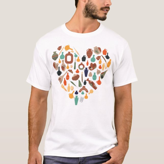 Camiseta Cerâmica Pottery Heart (Frente)