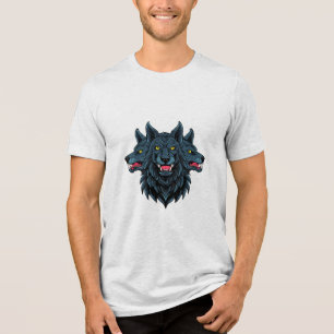 Camiseta Cérbero cão de três cabeças