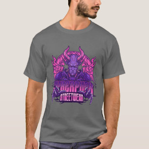 Camiseta Cerberpunk Streetwear – Demônio Cibernético Neon U