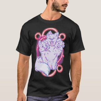 Camiseta Cerberus 3 Headed Dog Kawaii Pastel Goth Cute