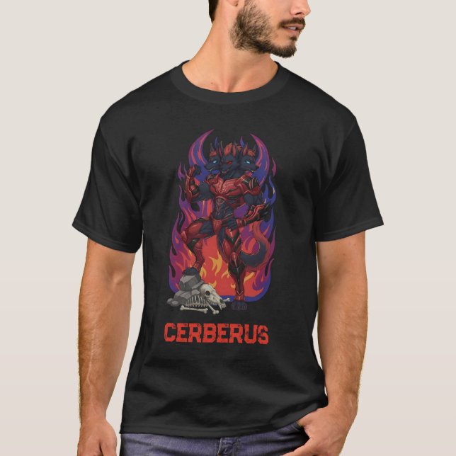 Camiseta Cerberus Hell Guardian - Mythology Art (Frente)