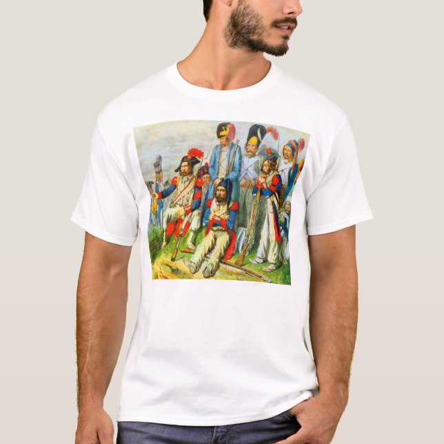Camiseta cerca de 1796 soldados de Napoleão (Frente)