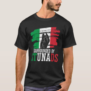 Camiseta Cercada Por Stunads Europe Country Itália