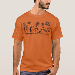 Camiseta Cercado por felicidade linha preta