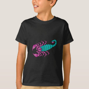 Camiseta Cerceta do roxo da imagem do escorpião
