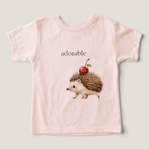 Camiseta Cercilho Adorável Cereja Vermelha