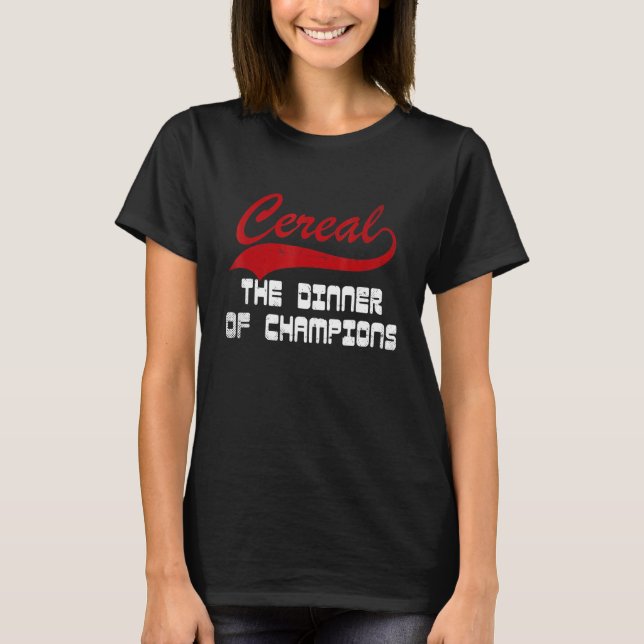 Camiseta Cereais Cereal Cereal Saudável Para Bebês Cereal K (Frente)