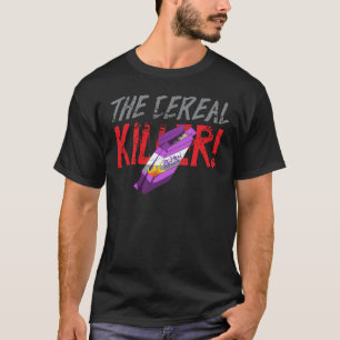 Camiseta Cereal Killer engraçado Pun Halloween Preto