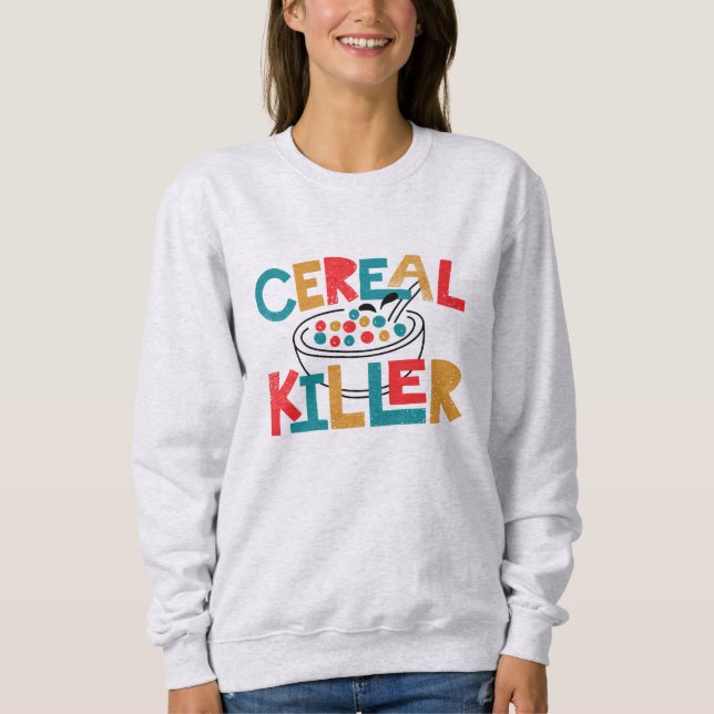 Camiseta Cereal Killer Funny Sweatshirt (Frente)