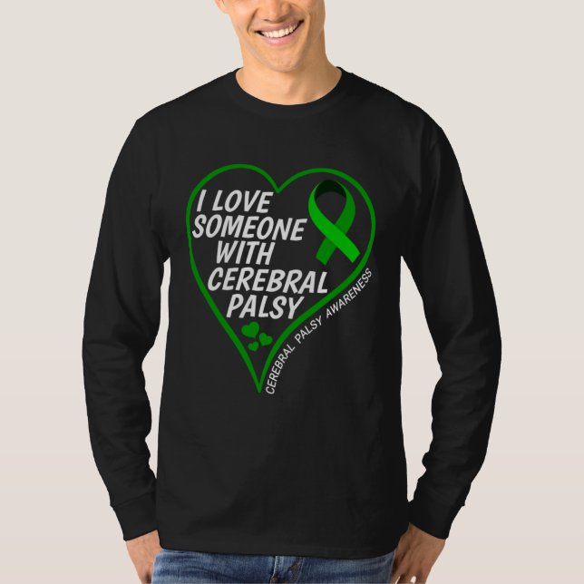 Camiseta Cerebral Palsy Awareness I Love Someone With Cereb (Frente)