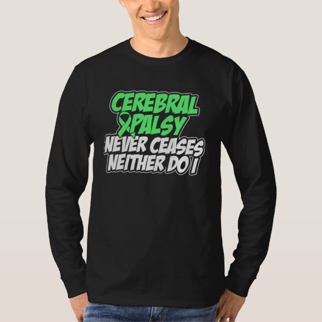 Camiseta Cerebral Palsy CP Awareness Ceases Warrior Survivo (Frente)