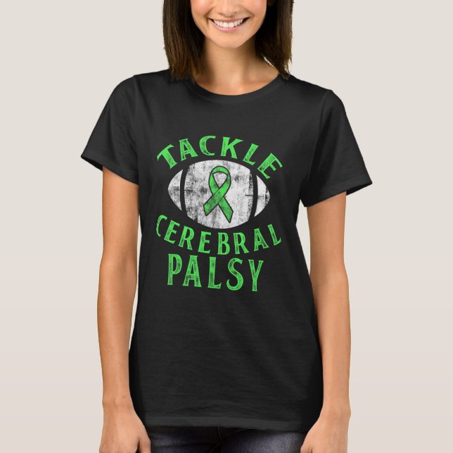 Camiseta Cerebral Paralisia Cp Sensibilização Combater o Su (Frente)