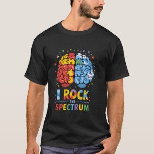 Camiseta Cérebro Autismo Eu Balanço O Espectro Conscientiza