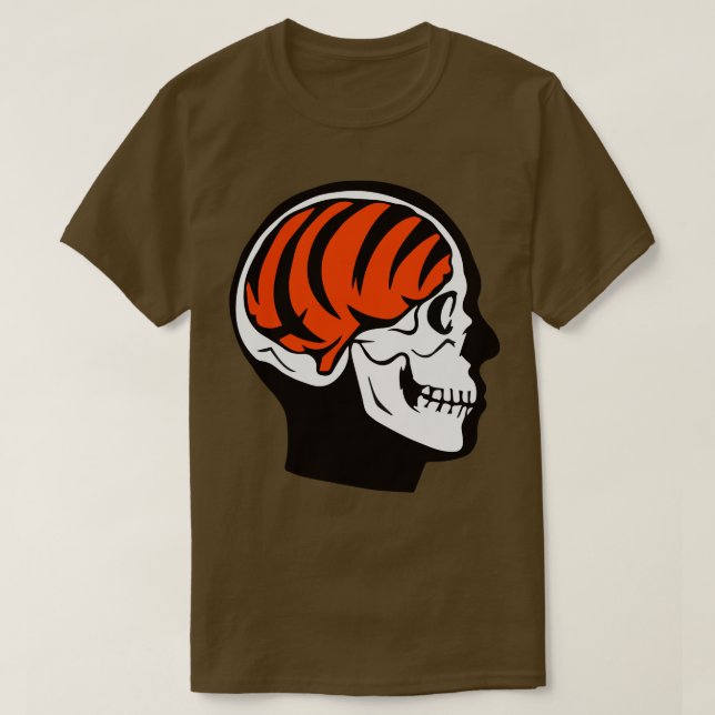 Camiseta cérebro bengala (Frente do Design)